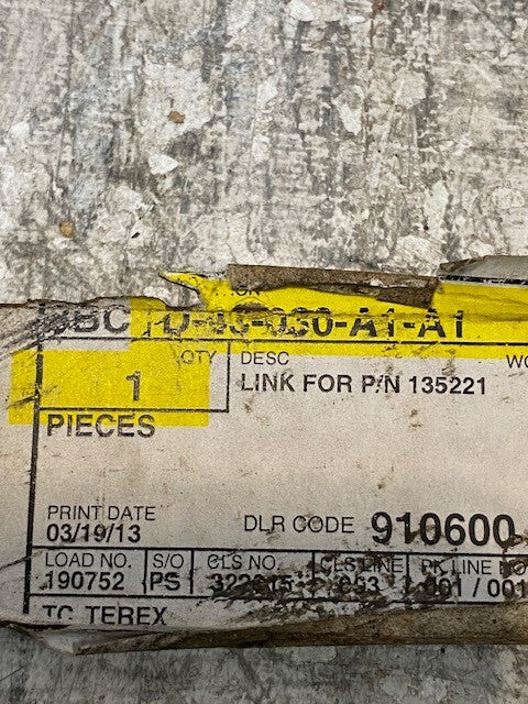 Terex Link for Marklift 02135281 | 135221 | D-43-030-A1-A1 | 26-1/4" Long