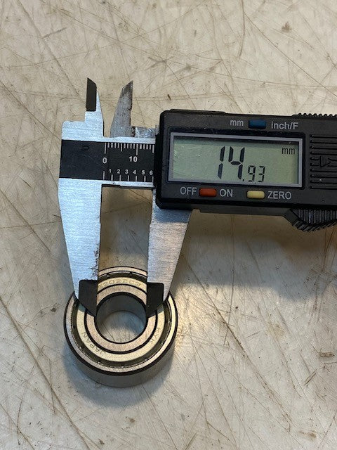 KYK Double Row Shielded Angular Ball Bearing 5202ZZC3SRI2, 5202ZZC3, 15x35x16mm