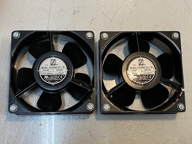 2 Quantity of Turbo Chef Orion Fans 0A109AP-22-1 TB | HHB-3234 | 230VAC (2 Qty)
