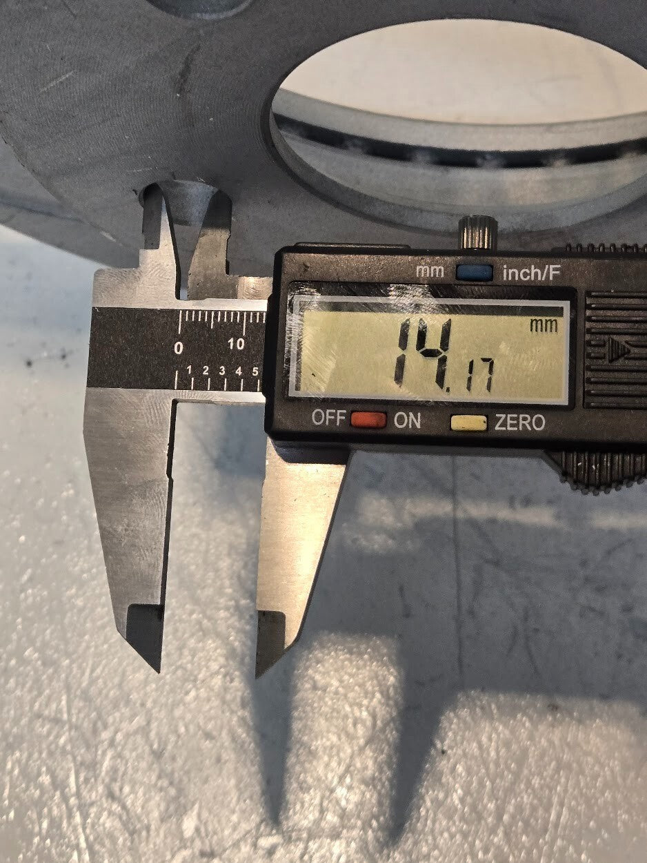 Drilled and Slotted Brake Rotor 5x100mm Bolt Pattern 10 3/16" Diameter