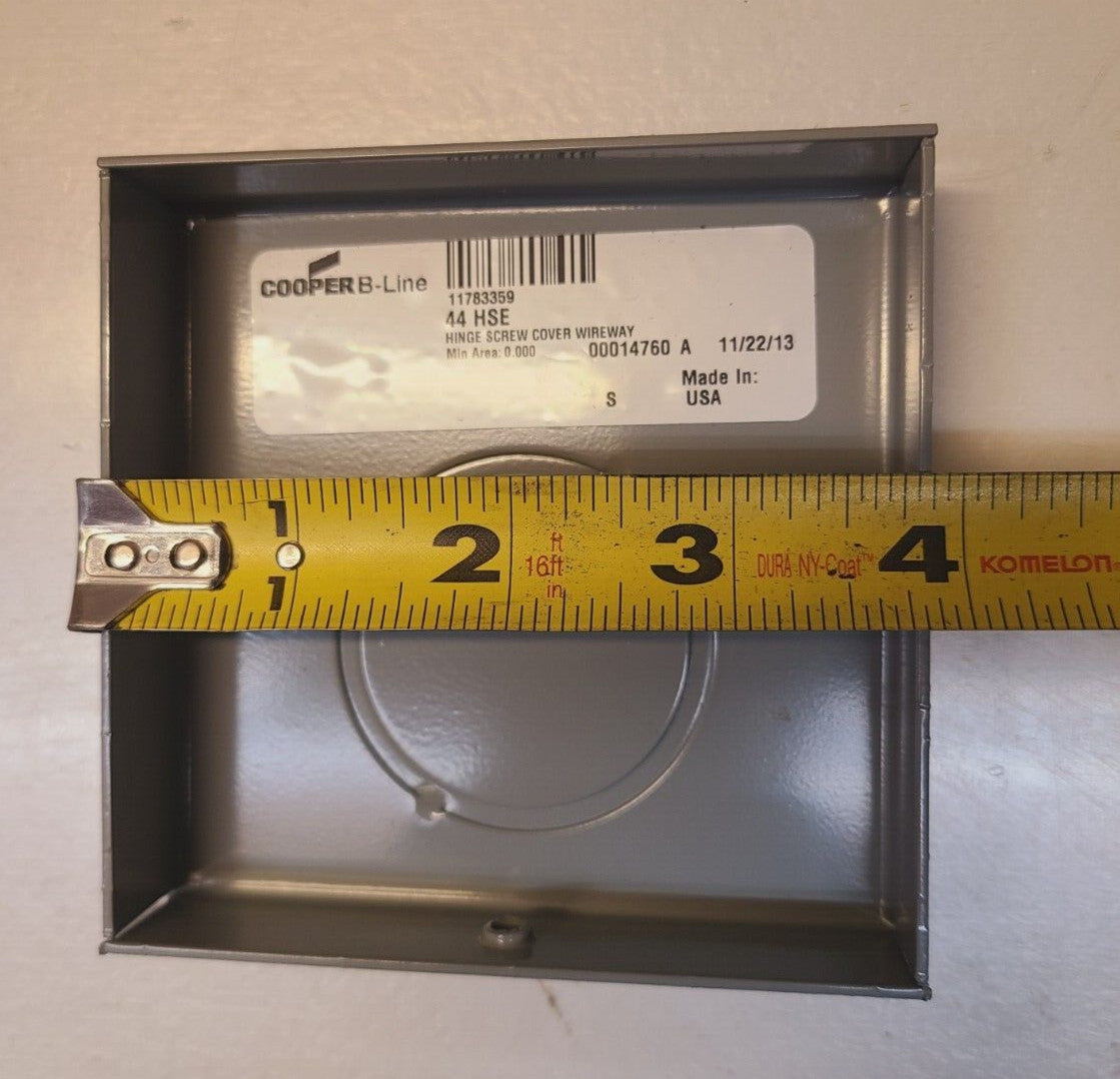 8 Qty. of Cooper B-Line Hinge Screw Cover Wireways End 4x4 | 44 HSE (8 Qty)