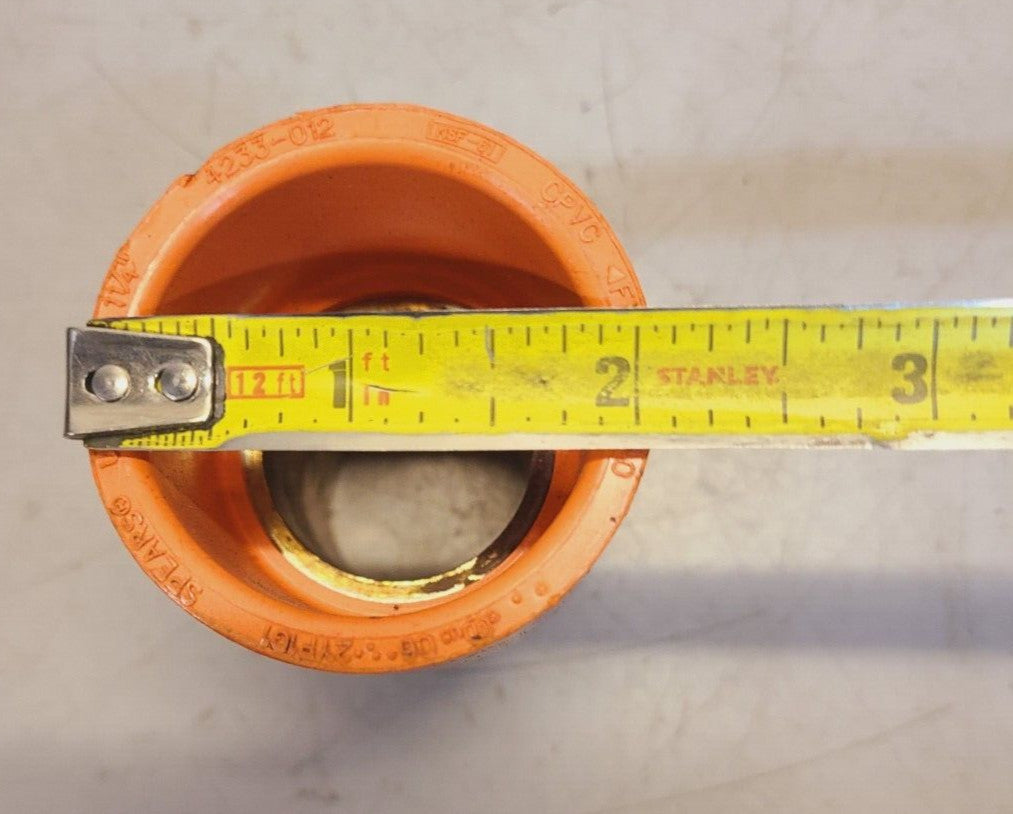 Spears Grooved x Socket FlameGuard CPVC Brass Coupling 1-1/4" | 4233-012