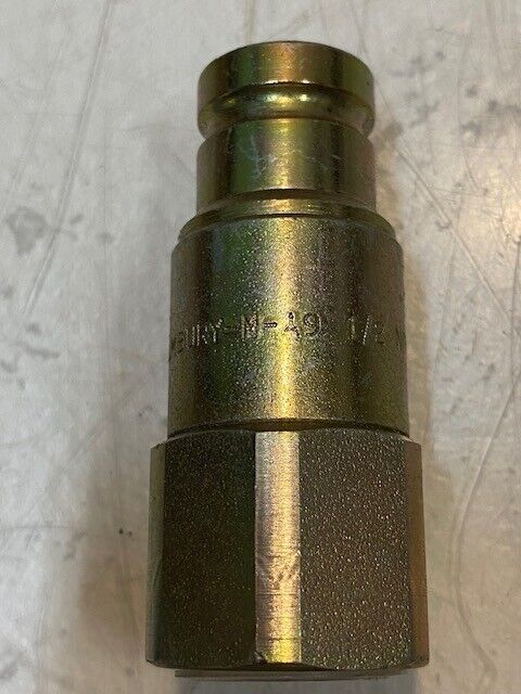 2 Quantity of Holmbury M-A9 1/2 NPT-F00-M.1 Flat Face Hydraulic Coupler (2 Qty)