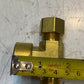4 Qty of Ecolab Compression Tee Fittings TEE BR 5/8 x 1/8 FNPT BRS PK (4 Qty)