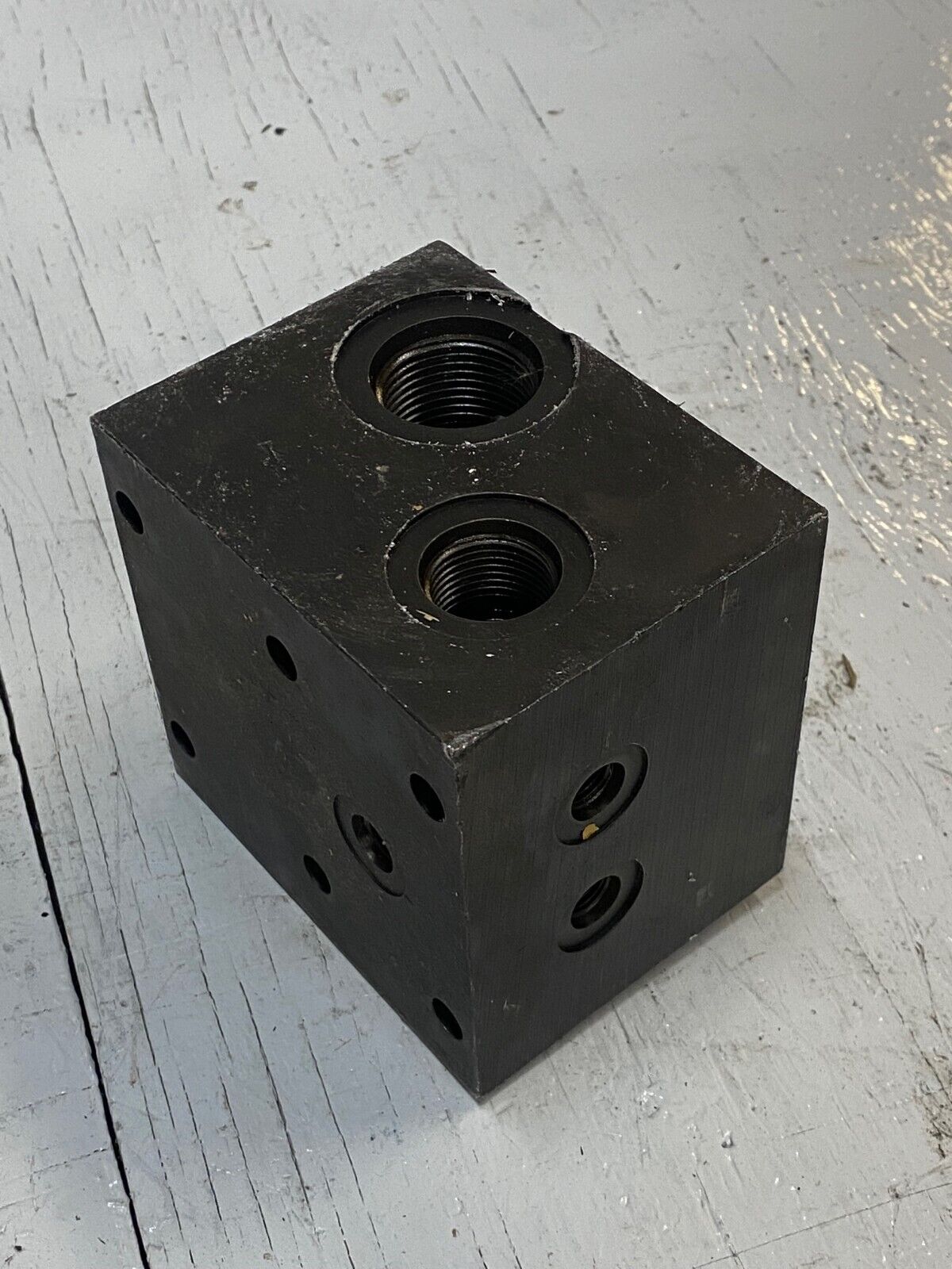 Hydraulic Manifold Block 3-1/4" x 4-1/8" x 4"