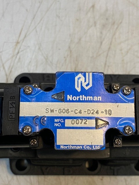 NORTHMAN SW-G06-C4-D24-10 SOLENOID DIRECTIONAL VALVE DC 24V, YPT, XAB, APB
