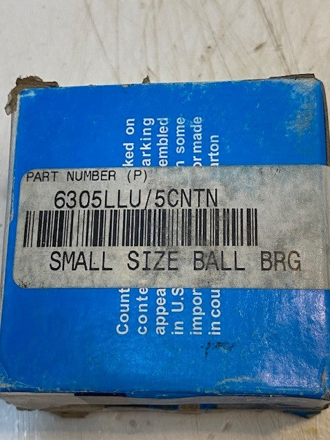 2 Quantity of NTN Bearings 6305LLU/5CNTN | 6305LU 25x62x17mm (2 Quantity)