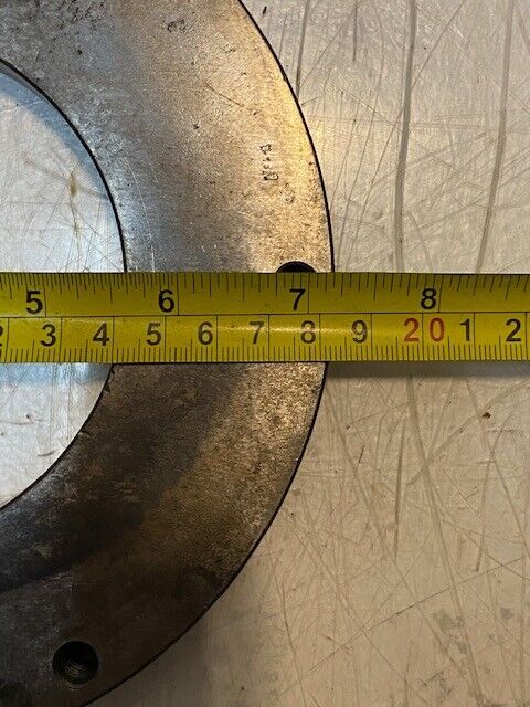 6-Hole Steel Flange 5392-11 | 7-3/16" L 6-7/16" W 101mm Bore 19mm Thick