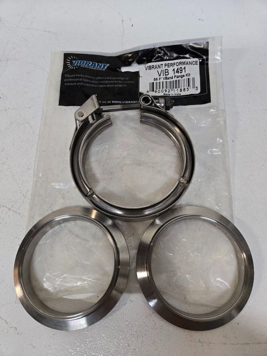 Vibrant Performance SS 3" Vband Flange Kit 1491 | 690092118853