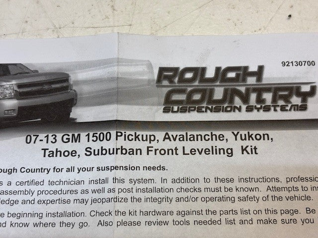 Rough Country Chevy Spacer 2" Leveling Kit | 1307