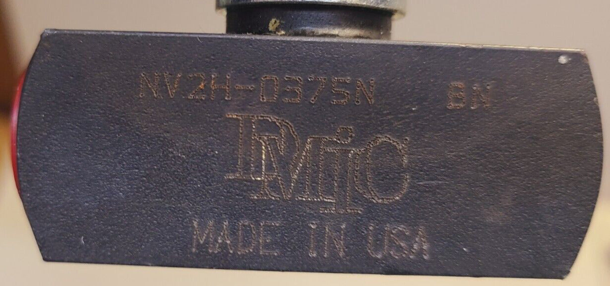 DMIC Needle Valve NV2H-0375N | 5000 PSI 345 BAR MAX BGPM 30LPM