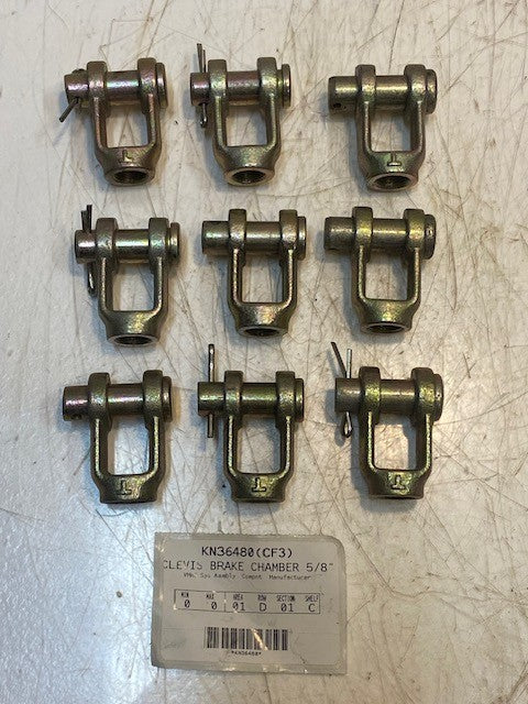 9 Quantity of Midland Clevis Brake Chambers 5/8" Pin & Yoke KN36480 (9 Qty)