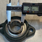 2-Bolt Flange F206 w/ SB206-18 Insert Bearing 28mm Bore 12mm Bolt Holes