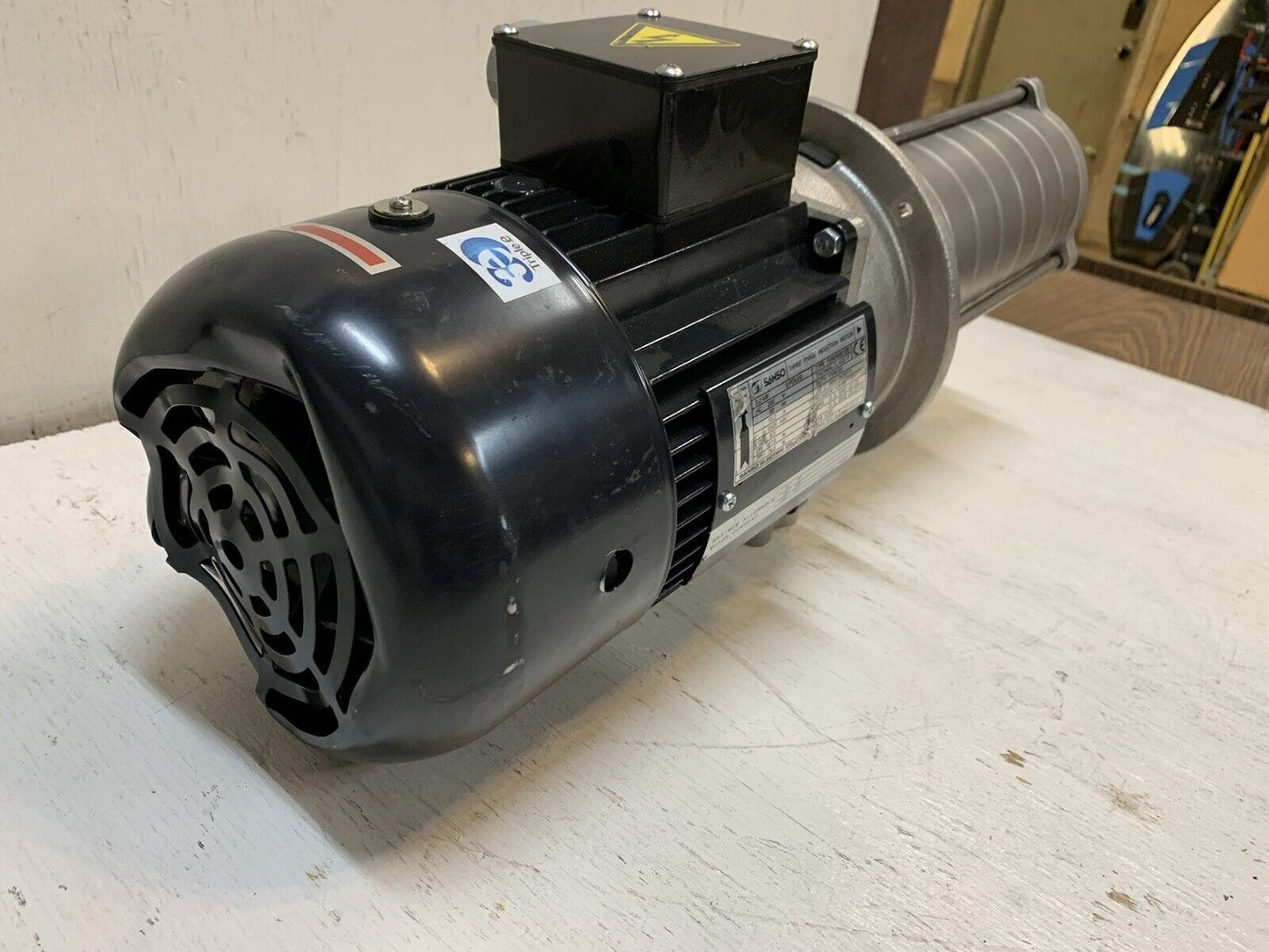 SANSO TFFA838AKE-220 2.2KW TERAL 3 PHASE COOLANT PUMP INDUCTION MOTOR - DAMAGED