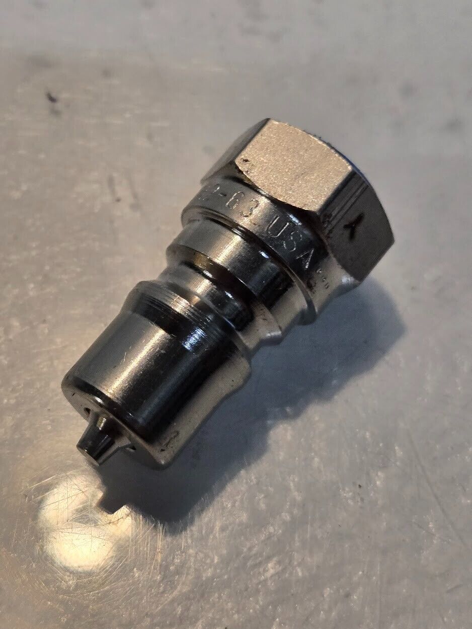 3 Quantity of SSH2-63 1/4" Hydraulic Quick Connect Fittings for Parker (3 Qty)
