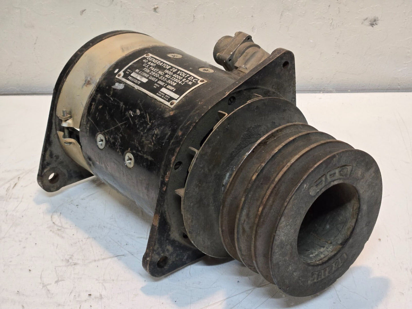 Prestolite Generator 28 Volt DC 40 Amp MS-13804-1 | 2920-533-3008 | MIL-G-12604D