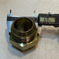 Parker Pipe Hex Fitting Adapter 2-3/4" H 45mm Bore 63mm Thread 70mm Hex