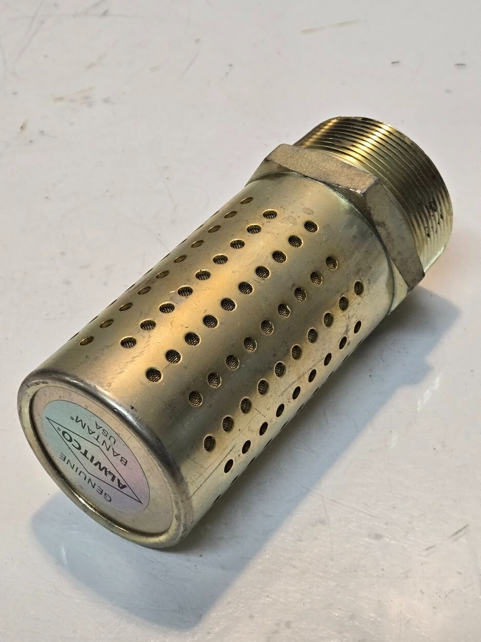 Alwitco Bantam Muffler B168 | 5.5" Long 2" MPT 60.3mm Hex 46.2mm ID