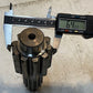 Bull Pinion Shaft 7" Long 39mm 14-Teeth 64mm 10-Teeth 24mm End 35mm End