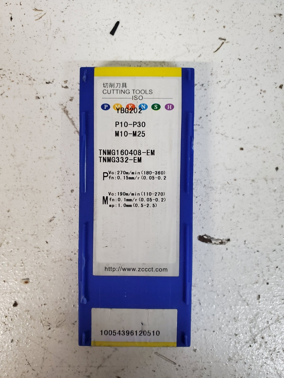 10 Qty of ZCC-CT Carbide Inserts YBG202 | TNMG160408-EM (10 Quantity)