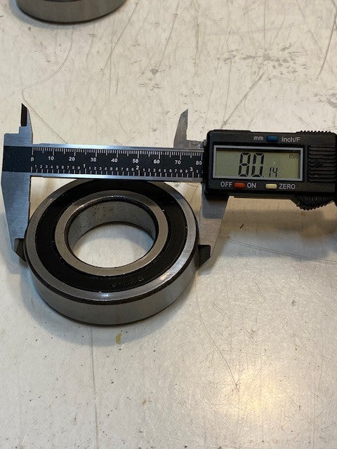 2 Quantity of Deep Groove Radial Ball Bearings 6208-RS 40x80x18mm (2 Quantity)