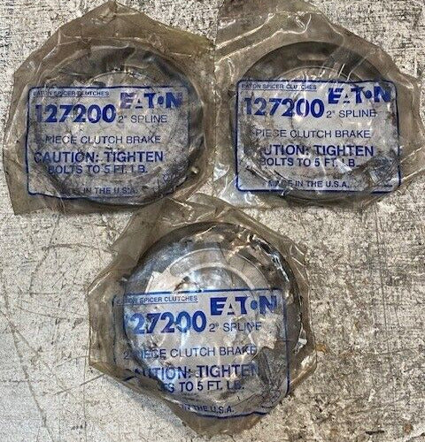 3 Quantity of Eaton 127200 2" Spline 2-Piece Clutch Brakes (3 Quantity)