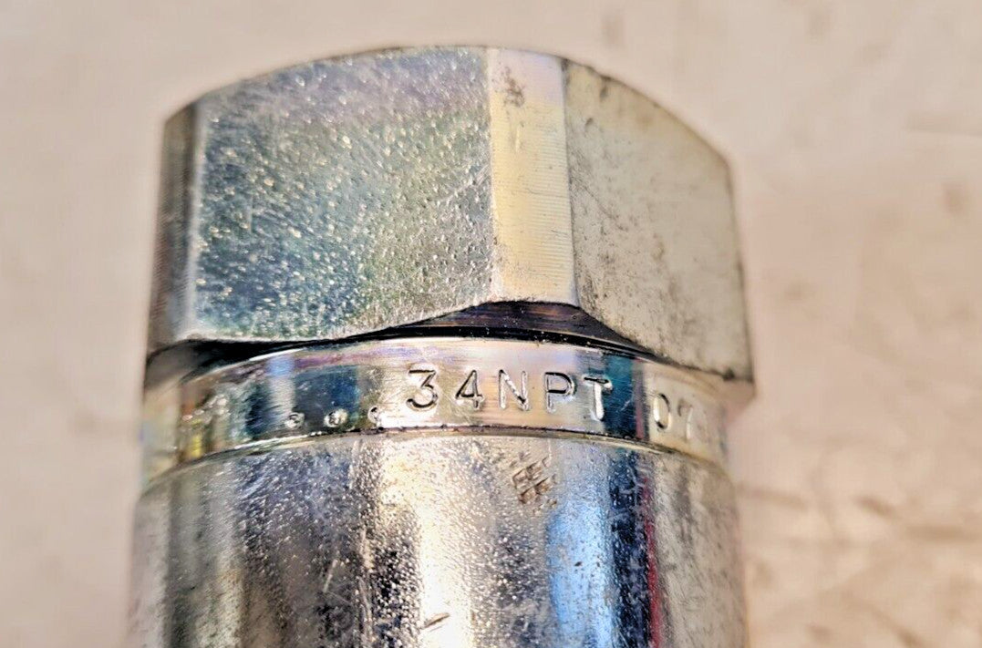 Faster Hydraulic Quick Coupler 2FFN34 | 34NPT | PATENTED 07F0 | 071A