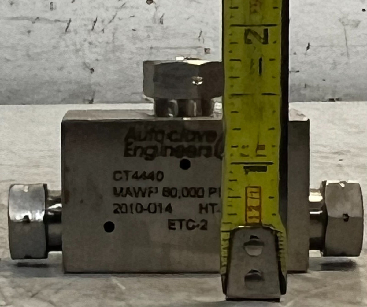 Parker Autoclave Engineers CT4440 High Pressure Fitting Stainless Steel
