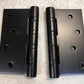 6 Quantity Stainless Steel Matte Black Exterior Ball Bearing Door Hinges 4"x 4"