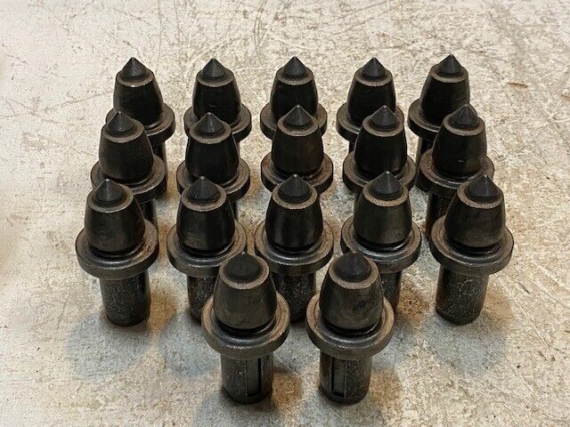 17 Quantity of 3-1/2" Carbide Auger Rock Drill Bits 22mm End 38mm OD (17 Qty)