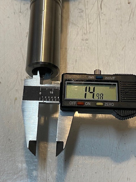 Pinch Tension Roller Gear 19-1/2" L 82mm OD 25mm End 15mm ID 29mm End