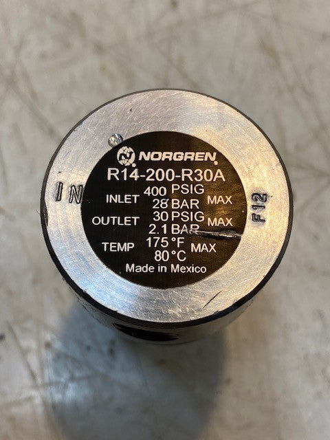 Norgren R14-200-R30A Aluminum Pneumatic Air Pressure Control Regulator