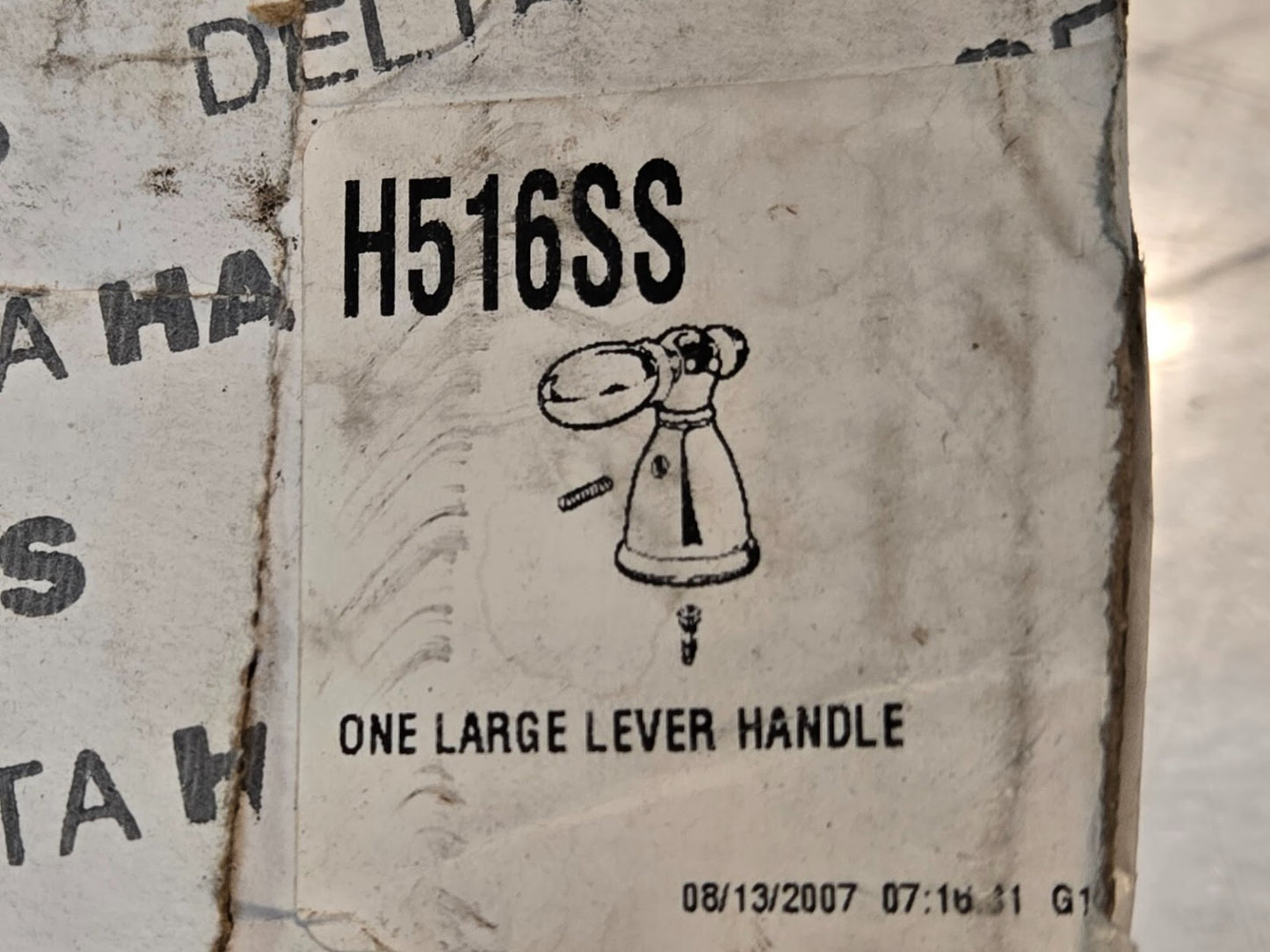 Delta Transfer Valve Faucet Handle H516SS | 034449491440 | Stainless Steel