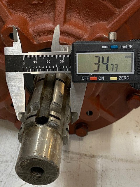 Slasher Gearbox Rotary Cutter 51mm Shaft 4-1/2" | 35mm Shaft 4-1/8" | 1:1.4 Gear