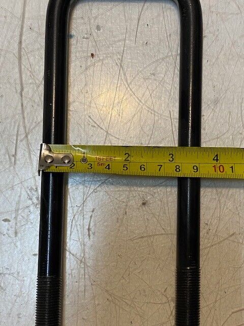 4 Quantity of Rear Leaf Spring Axle U-Bolts 12" L 3-1/2" W 14mm Thread (4 Qty)