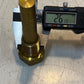 6 Qty of Brass Hex Thermowells 4-1/8" L 30mm Inside Thread 17mm Shaft (6 Qty)