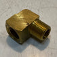 10 Quantity of Brass 90 Degree Male/Female Elbow Fittings 21mm Thread (10 Qty)