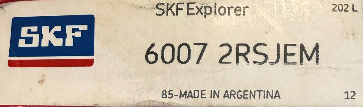 SKF Explorer 6007-2RSJEM Deep Groove Ball Bearing Sealed Radial Industrial Part