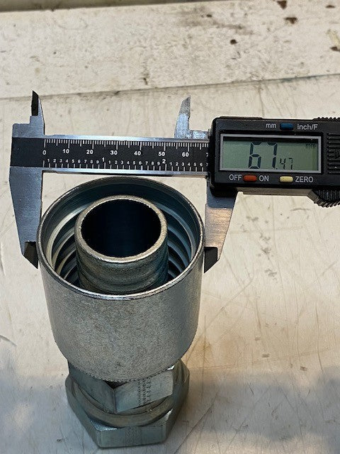 Eaton Weatherhead 43024U-624 Hose End Female Swivel 4-Wire Fitting 1-1/2" JIC