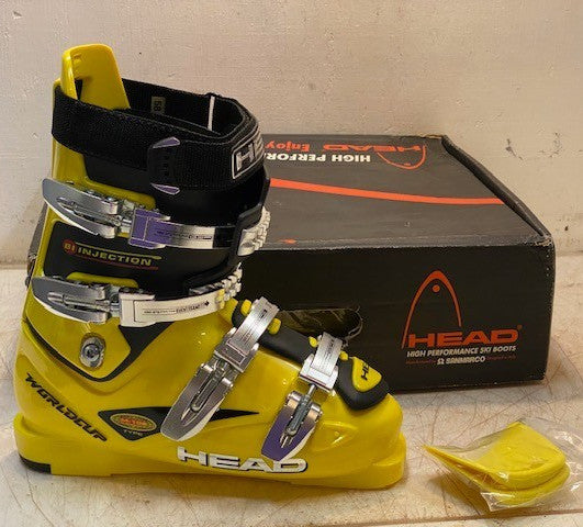Head High Performance Yellow Ski Boots Worldcup M-102 MP 250 Size 25.0 | 250-255