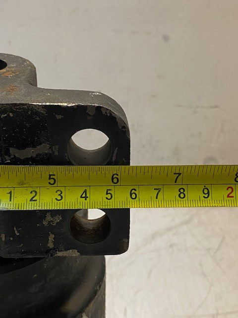 Top Carrier Roller 10" Long 6-1/8" Wide 5-1/2" Dia. 45mm Bore 17mm Bolt Holes