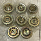 8 Lot Yellow Bearings 78mm OD 28mm ID 27mm Width 14mm Bottom Hole (8 Quantity)