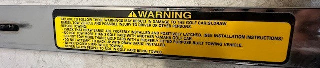 Draw Bar For Towing Golf Carts Tow Hitch Attachment Heavy Duty Towing Bar