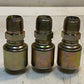3 Quantity of Gates Hydraulic Hose Fittings 8PD0C 21mm Thread 32mm OD (3 Qty)
