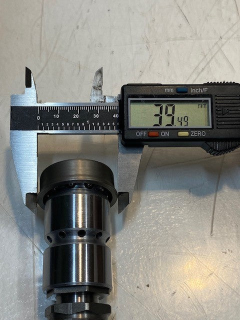 NS Hydraulic Coupler Cartridge 3-1/2" Long 23mm Nose 39mm OD