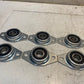 6 Quantity of 2-Bolt Flanges w/ 6304-2RS Bearings (6 Quantity)