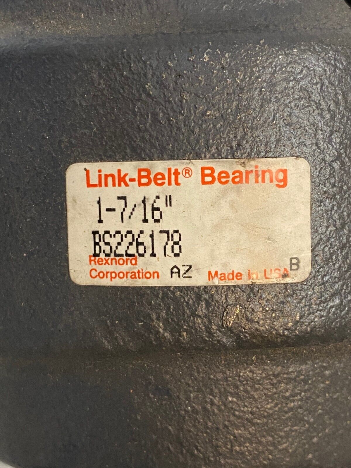 Link-Belt Bearing 1-7/16" BS226178 Mounted Pillow Block Bearing