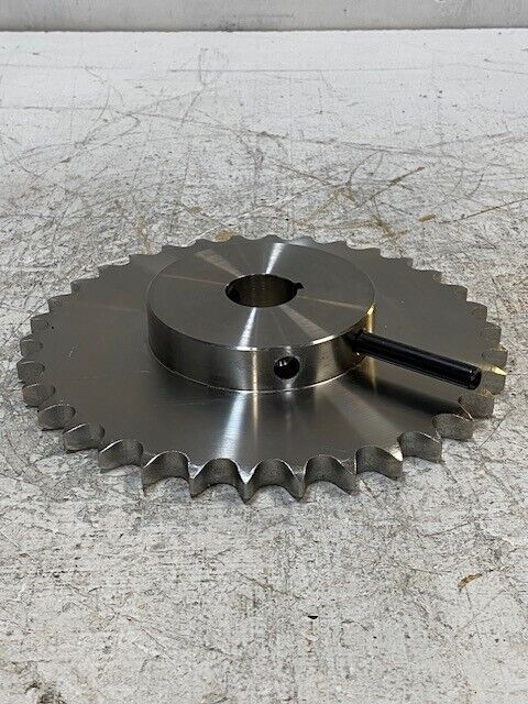 SS60B34 Roller Chain Sprocket 34 Teeth 32mm Bore 8-1/2" Diameter