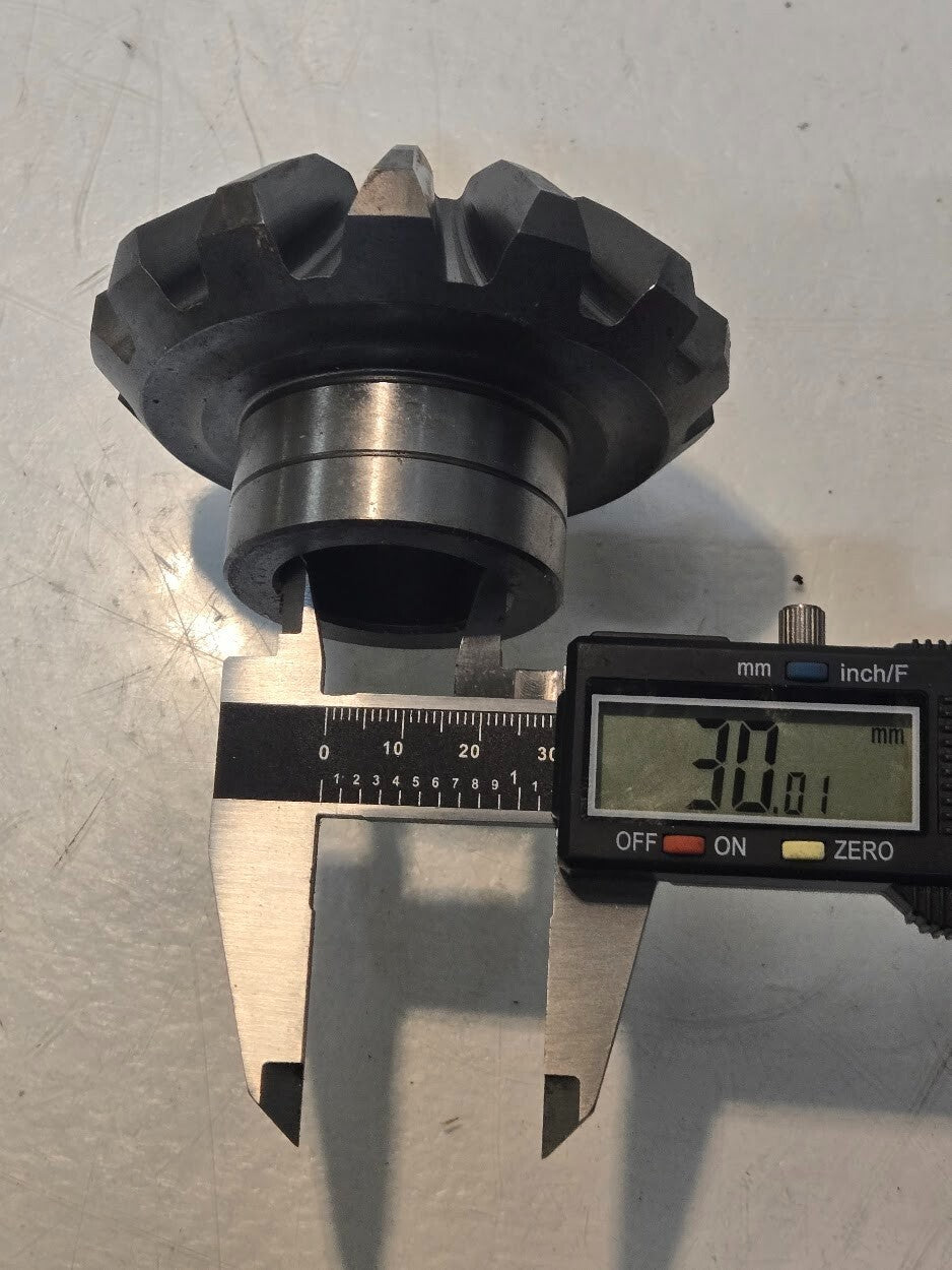 Bevel Gear 13 Tooth | 22 Spline | 30 mm Bore | 3.25" Diameter 2" Tall