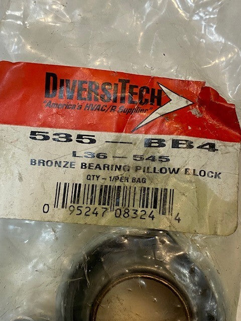 DiversiTech Bronze Bearing Pillow Block 535-BB4 | L36-545 | 25mm Bore 4" L 2" H